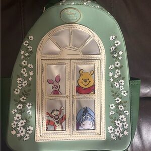 Her Universe Green Backpack with Pooh and Friends